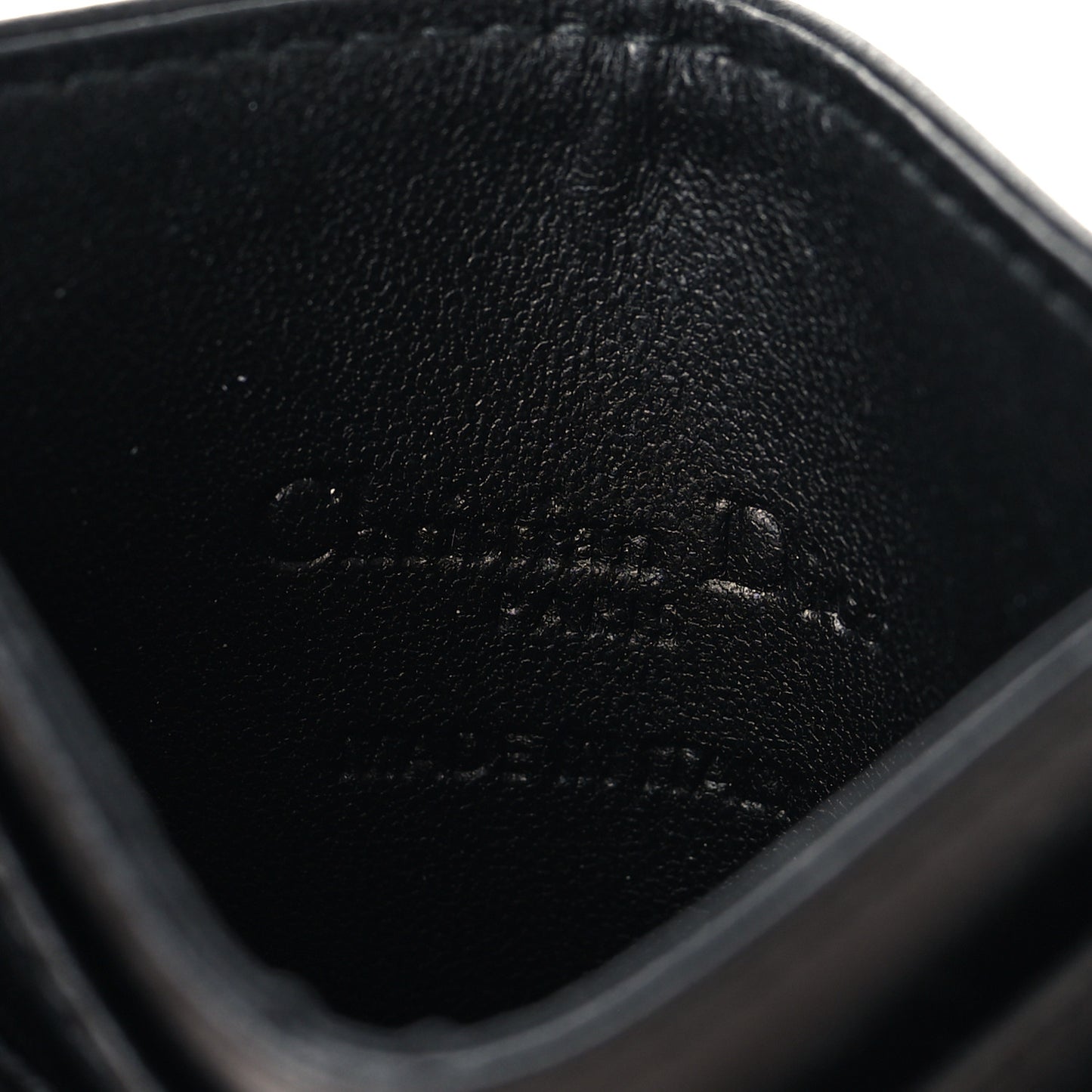 Lambskin Cannage Lady Dior Card Holder Black