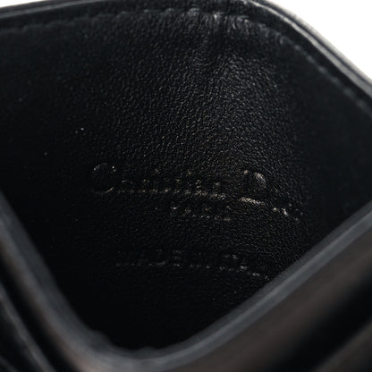 Christian Dior Lambskin Cannage Lady Dior Card Holder Black 6 of 7