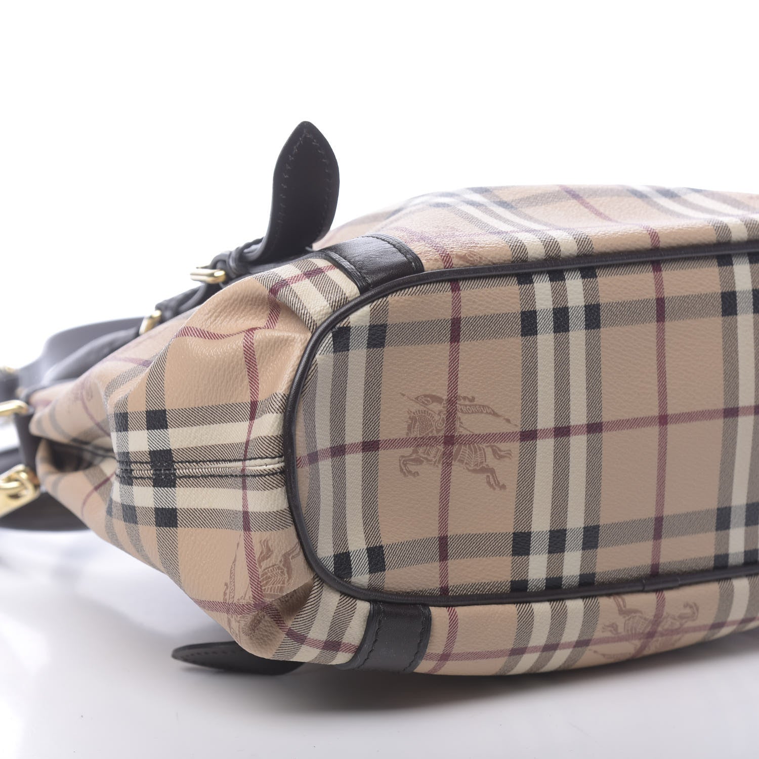 Burberry Haymarket Check Small Northfield Tote Chocolate 13 of 14
