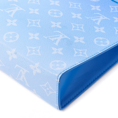 Louis Vuitton Monogram Clouds Pochette Voyage MM A4 Blue 4 of 7