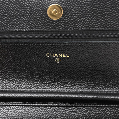 Chanel Caviar Quilted Wallet on Chain WOC Black 6 of 11