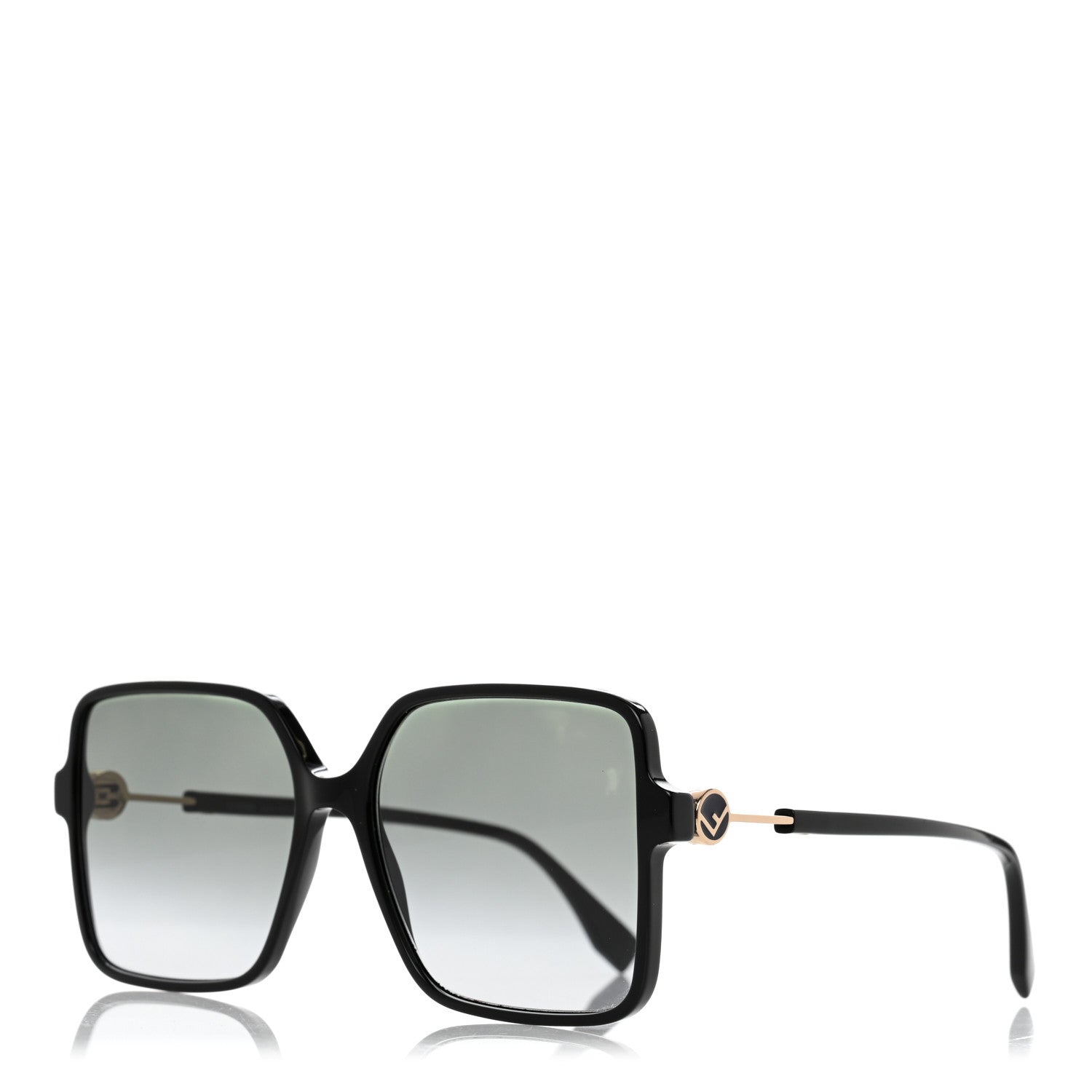 Fendi Square Sunglasses FF 0411/S Black 1 of 7