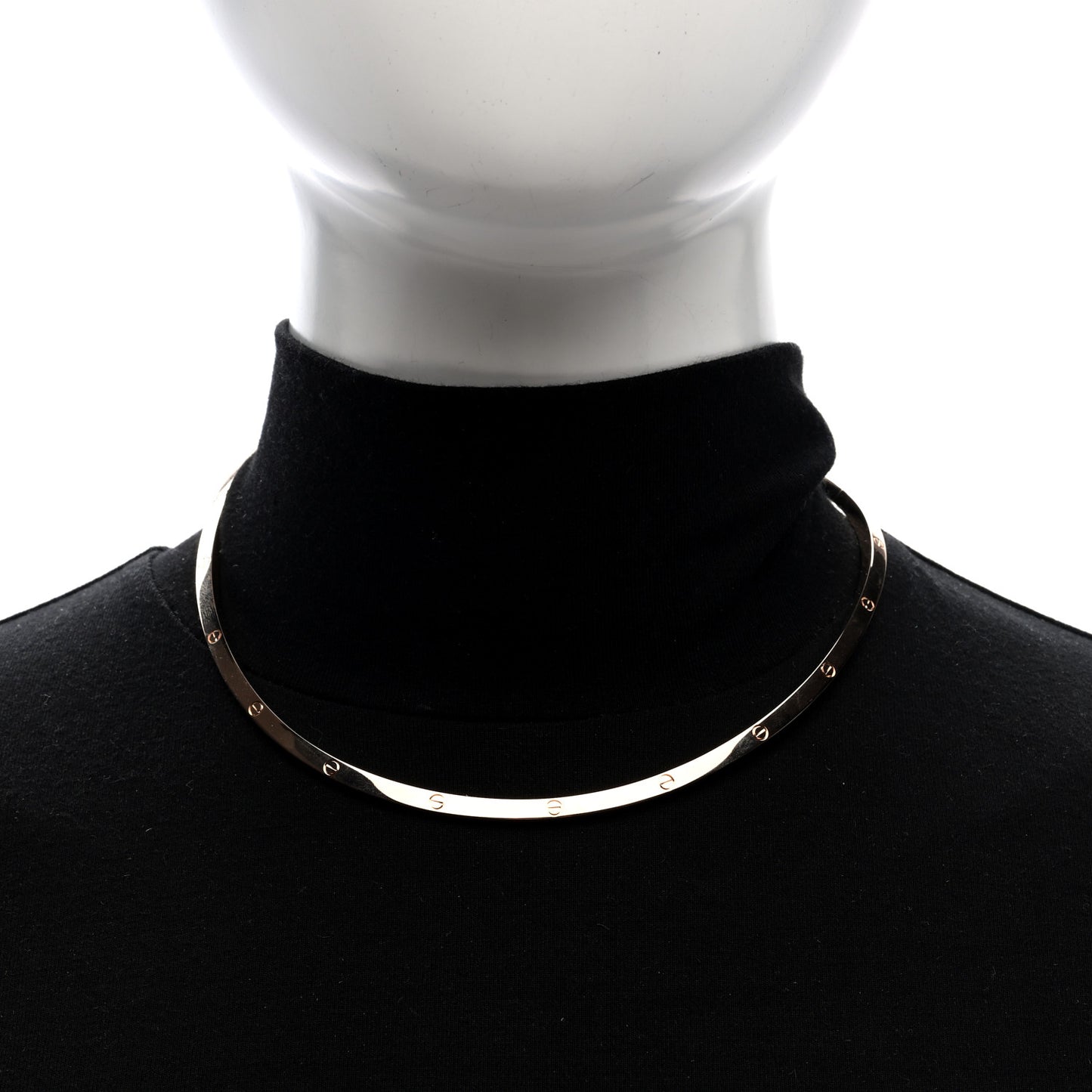 18K Pink Gold Love Torque Necklace