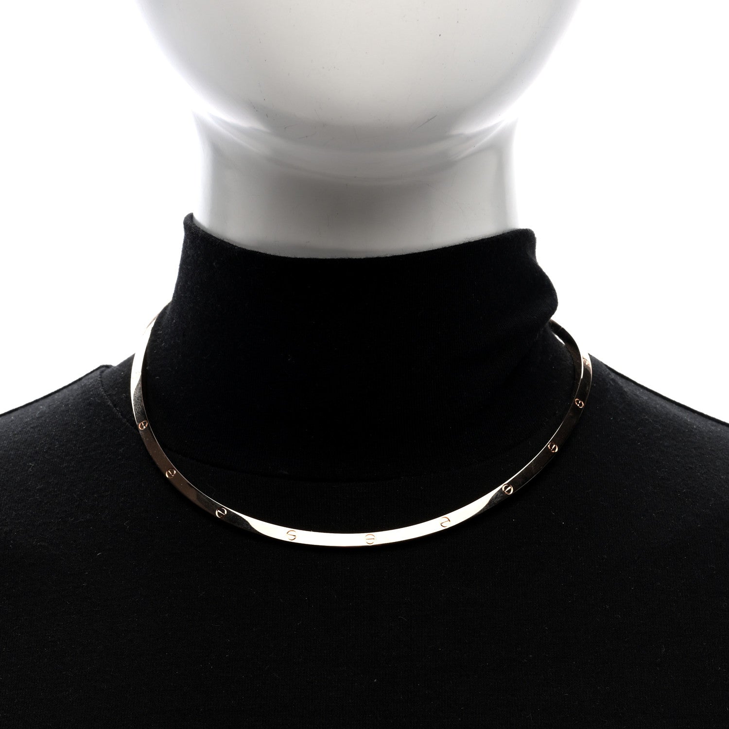 Cartier 18K Pink Gold Love Torque Necklace 2 of 5