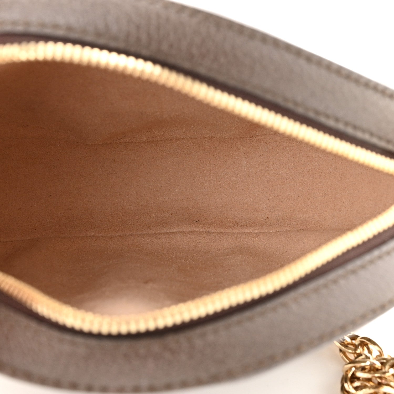 Gucci GG Supreme Monogram Web Mini Ophidia Round Shoulder Bag Brown 5 of 11