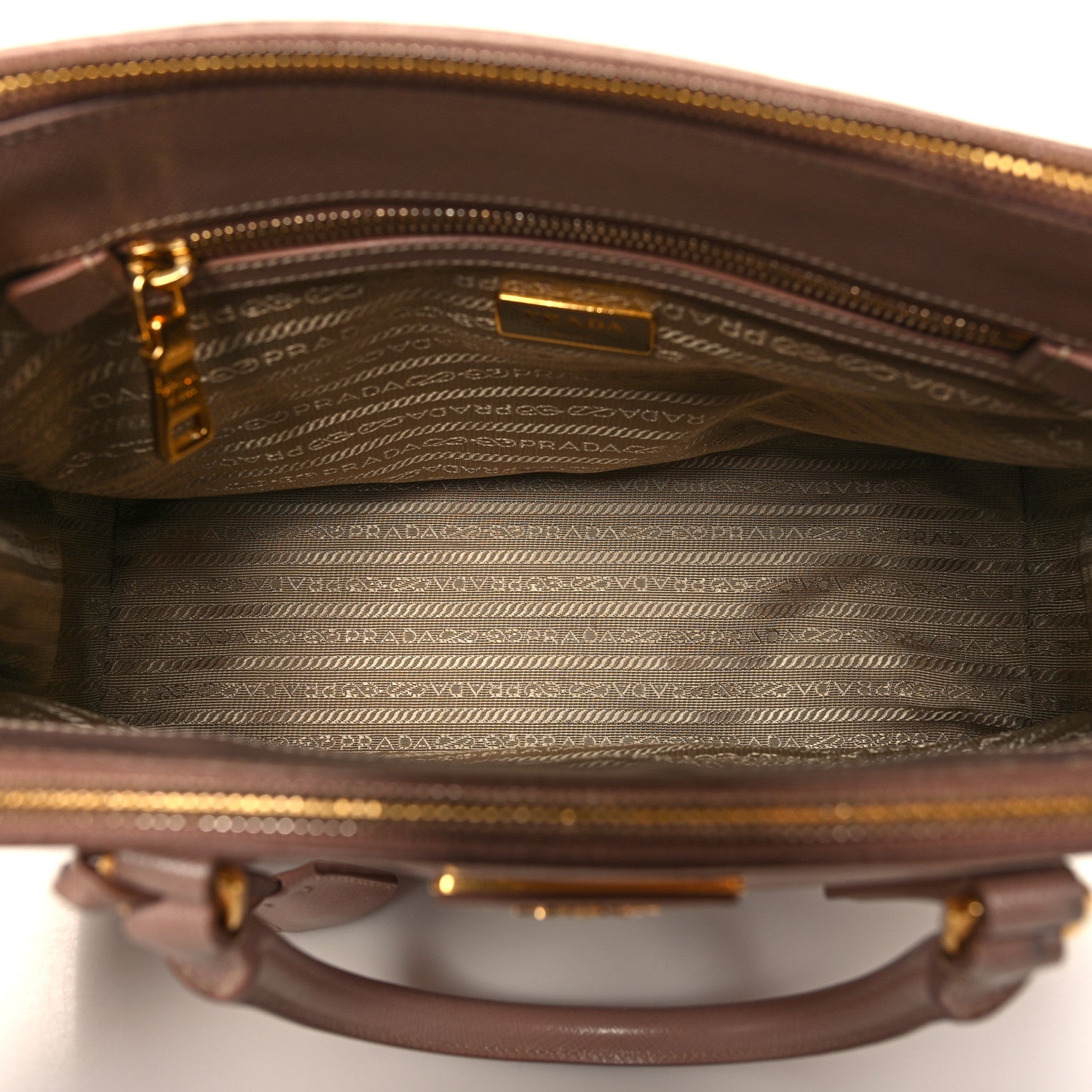 Prada Saffiano Small Galleria Double Zip Tote Cammeo 5 of 9
