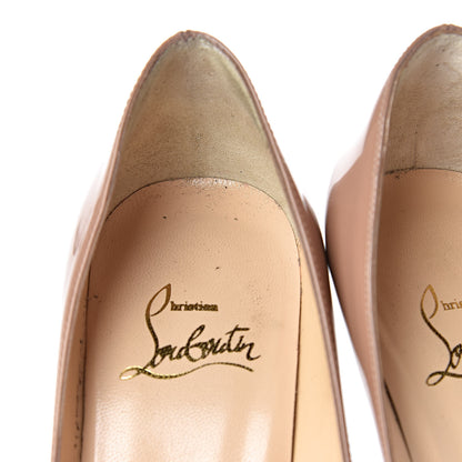 Christian Louboutin Patent Decollete 554 100 Pumps 35.5 Nude 9 of 17
