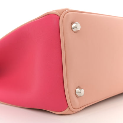 Christian Dior Smooth Calfskin Medium Tri-Color Diorissimo Tote Pink Fuchsia Orange 9 of 10