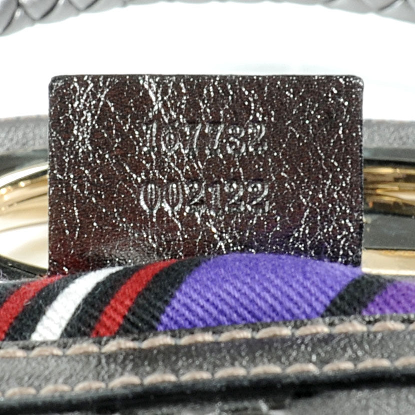 Gucci Guccissima Britt Tassel Shoulder Bag Gunmetal 7 of 7