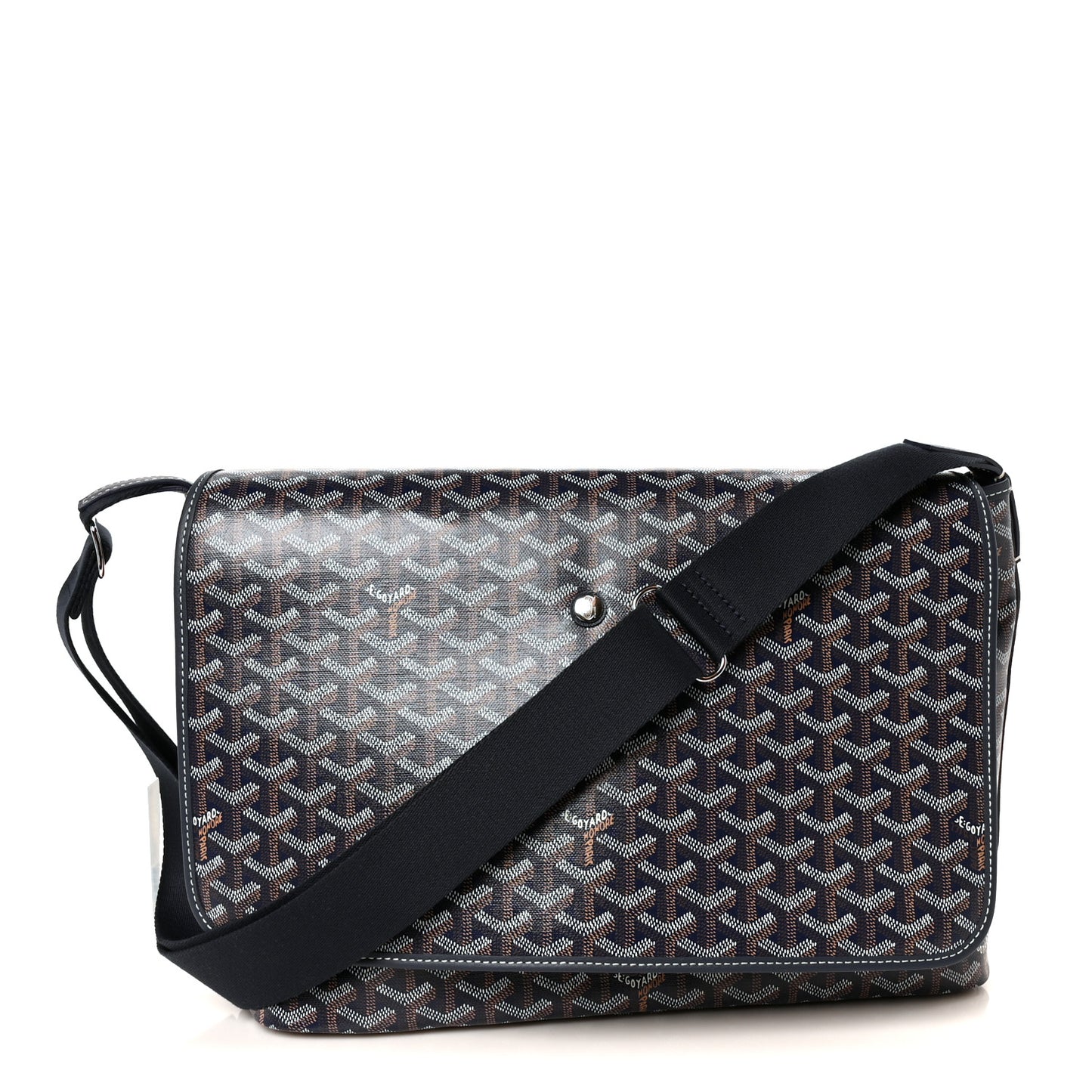 Goyardine Capetien Messenger Bag Navy