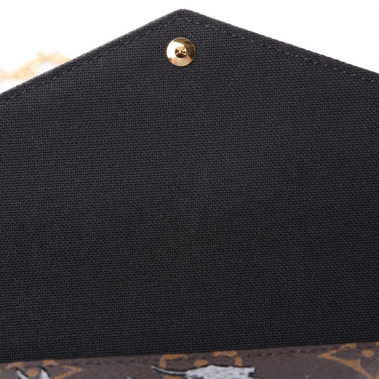 Louis Vuitton Monogram Blossom Pochette Felicie Chain Wallet Black 11 of 14