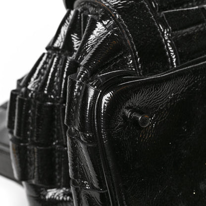 Burberry Patent Ruffled Medium Lowry Black 8 of 11