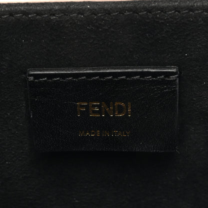 Fendi Vitello Fluffy Logo Vertical Box Rosa Quarzo Black 6 of 10
