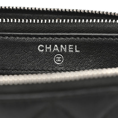 Chanel Lambskin Quilted CC Box Clutch With Chain Black 9 of 17