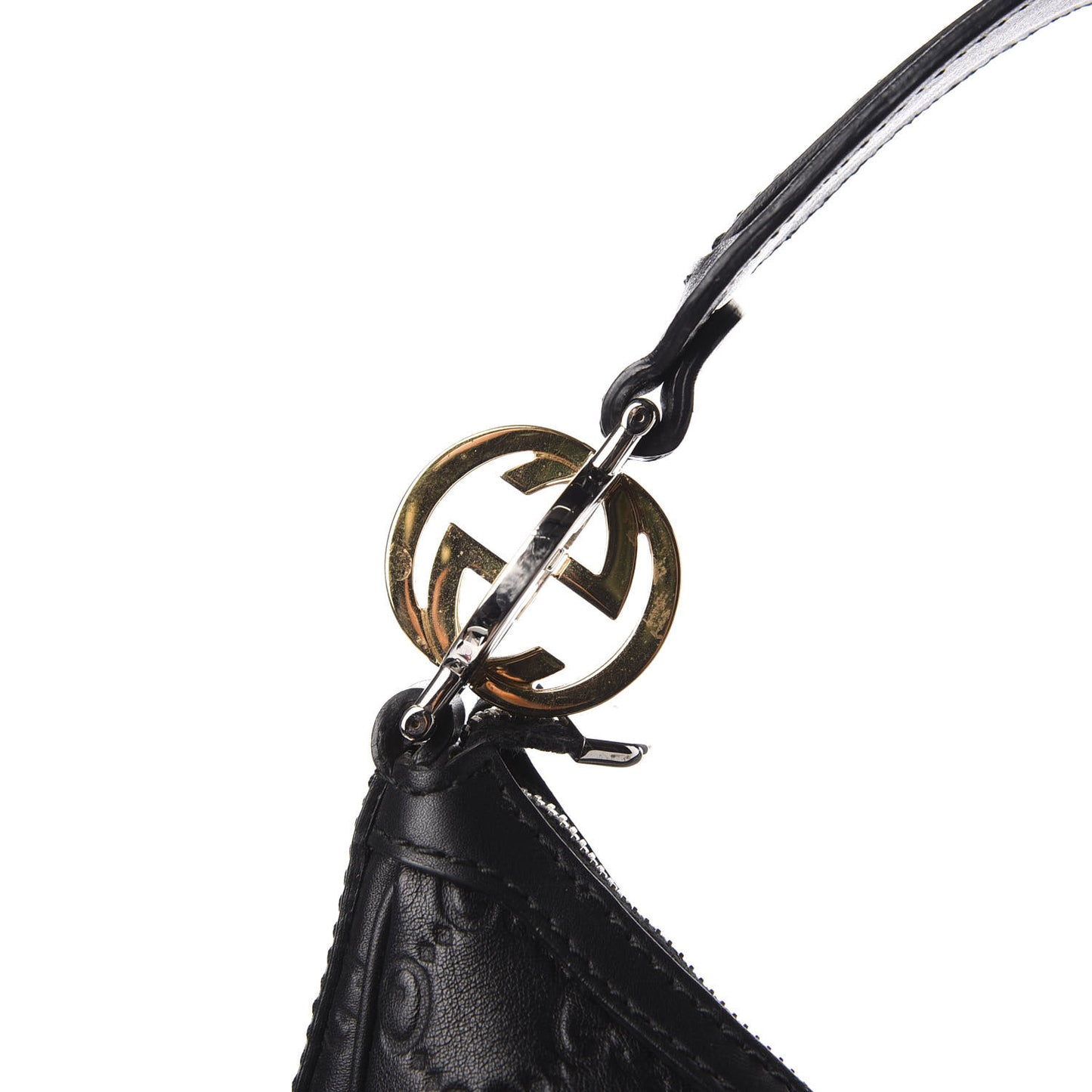Guccissima Medium GG Twins Hobo Black