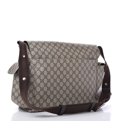 Gucci GG Plus Monogram Messenger Diaper Bag Dark Brown 3 of 10
