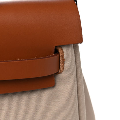 Hermes Vache Hunter Toile Herbag Zip 31 PM Trench Gold 13 of 16