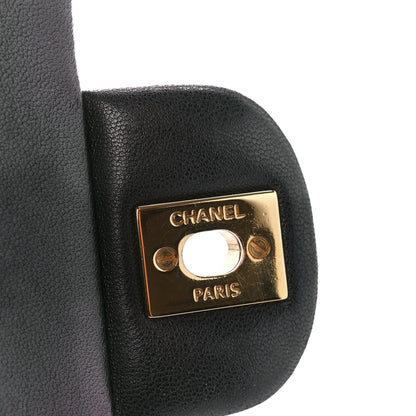 Chanel Lambskin Quilted Medium Double Flap Black 7 of 11