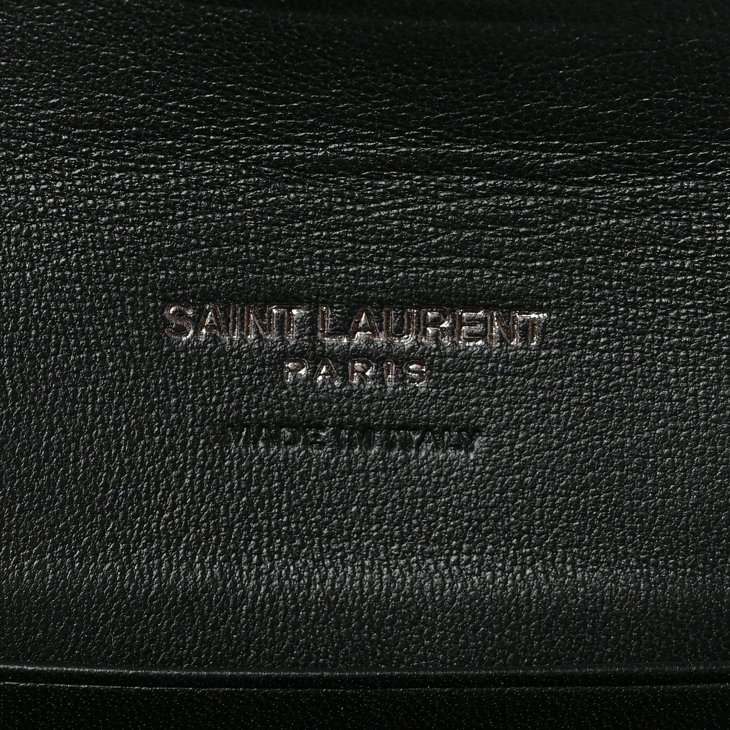 Patent Glitter Striped Wallet Black Silver