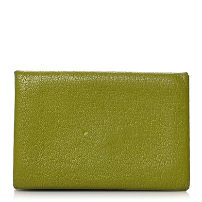 Hermes Chevre Mysore Calvi Card Case Vert Anis 1 of 10