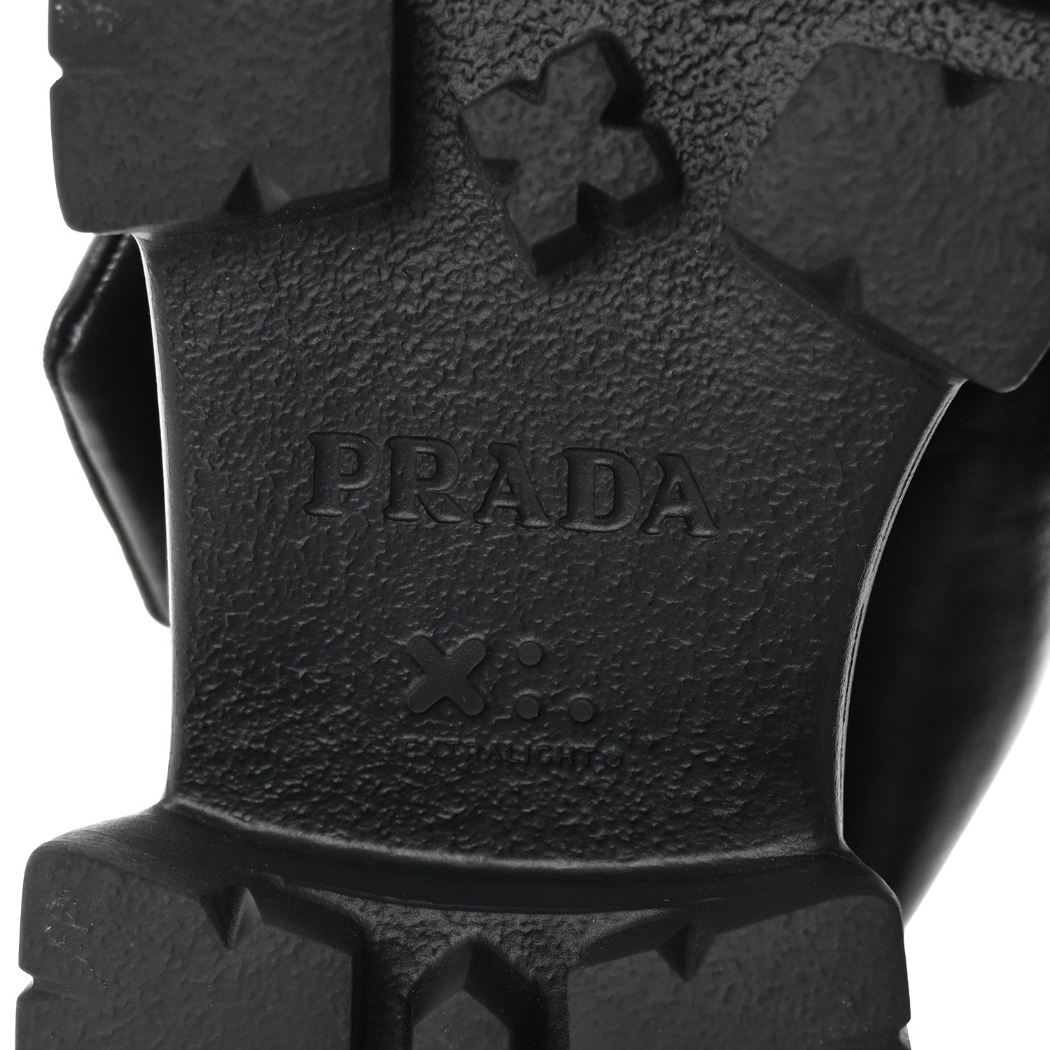 Prada Nappa Soft Metal Triangle Logo Padded Monolith 55mm Slingback Sandals 39 Black 7 of 9