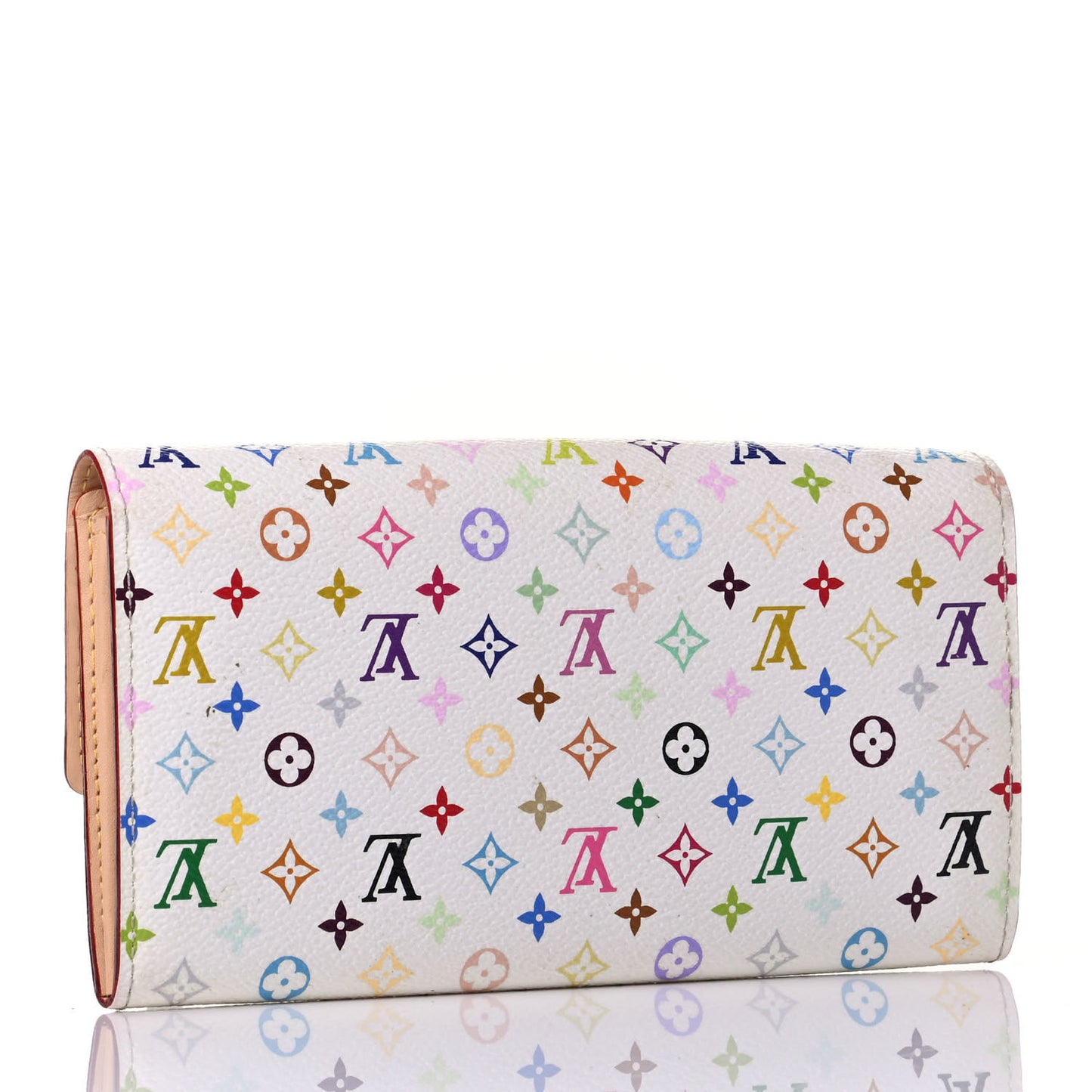 Monogram Multicolor Sarah Wallet White