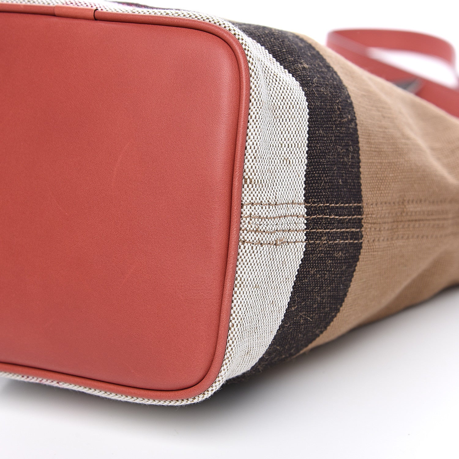 Burberry Canvas Mega Check Mini Ashby Tassel Crossbody Pink 9 of 12