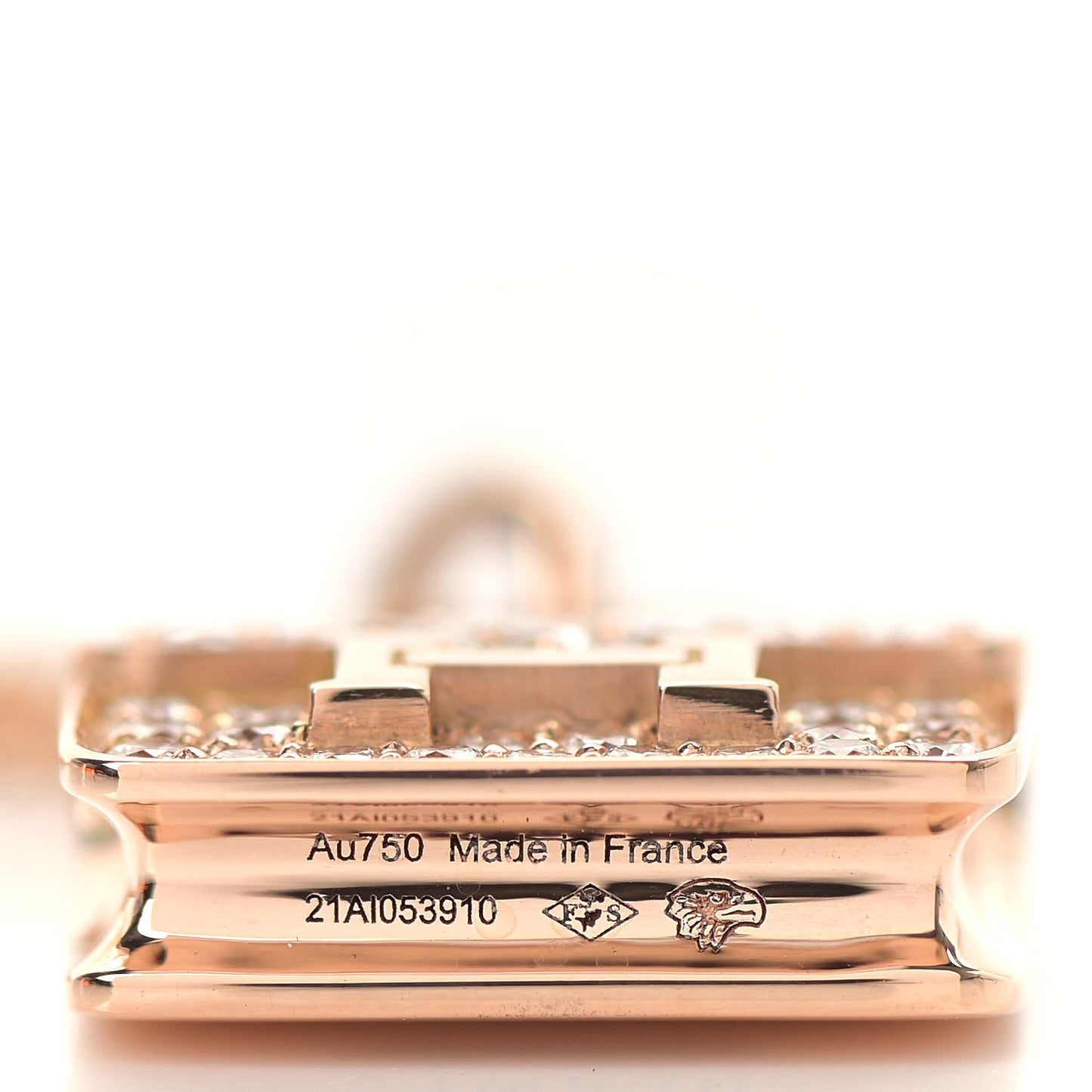 18K Rose Gold Diamond Constance Amulettes Pendant Necklace
