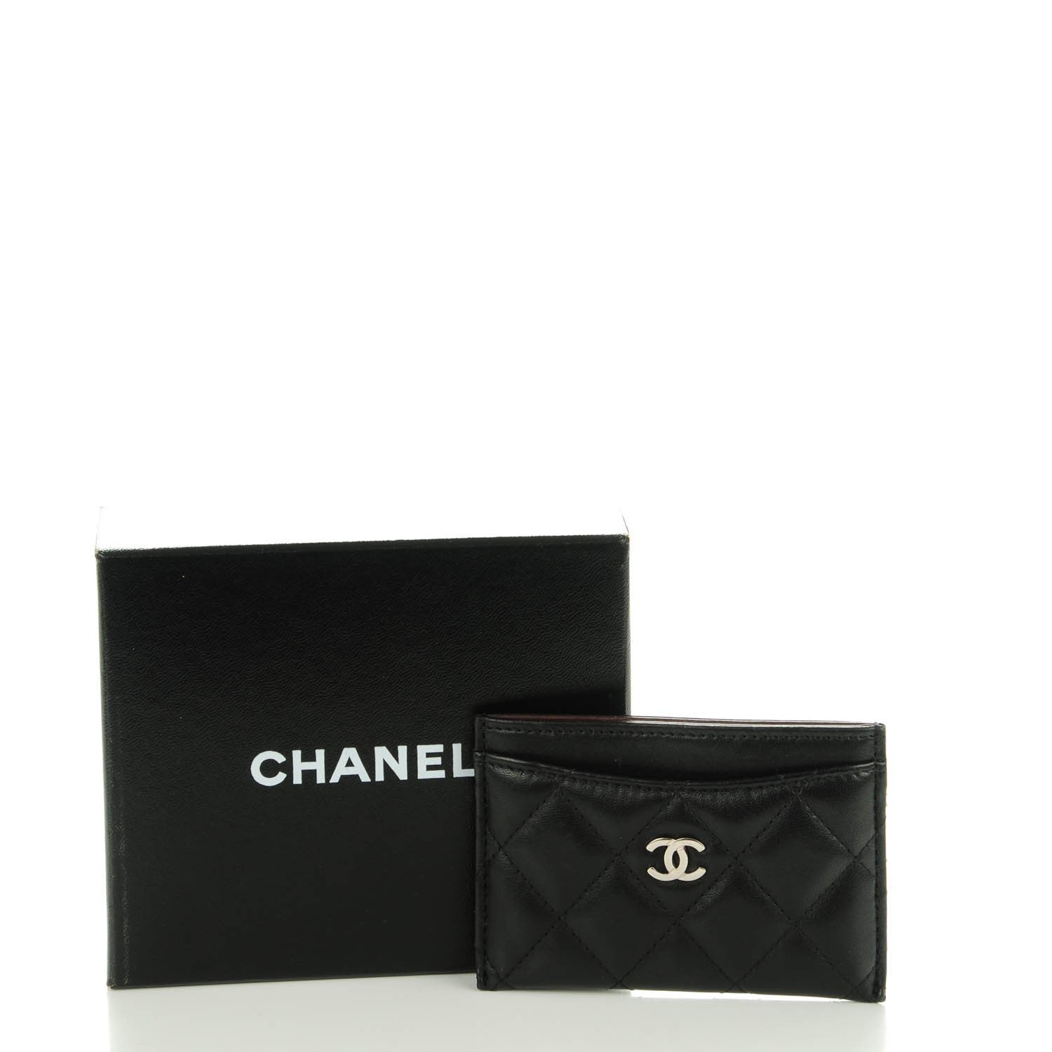 Chanel Lambskin Quilted Card Holder Black 4 of 8