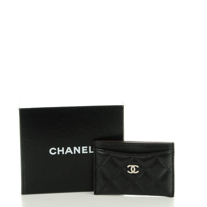 Chanel Lambskin Quilted Card Holder Black 4 of 8