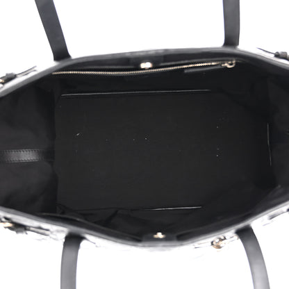 Christian Dior Coated Canvas Cannage Medium Panarea Tote Black 5 of 18