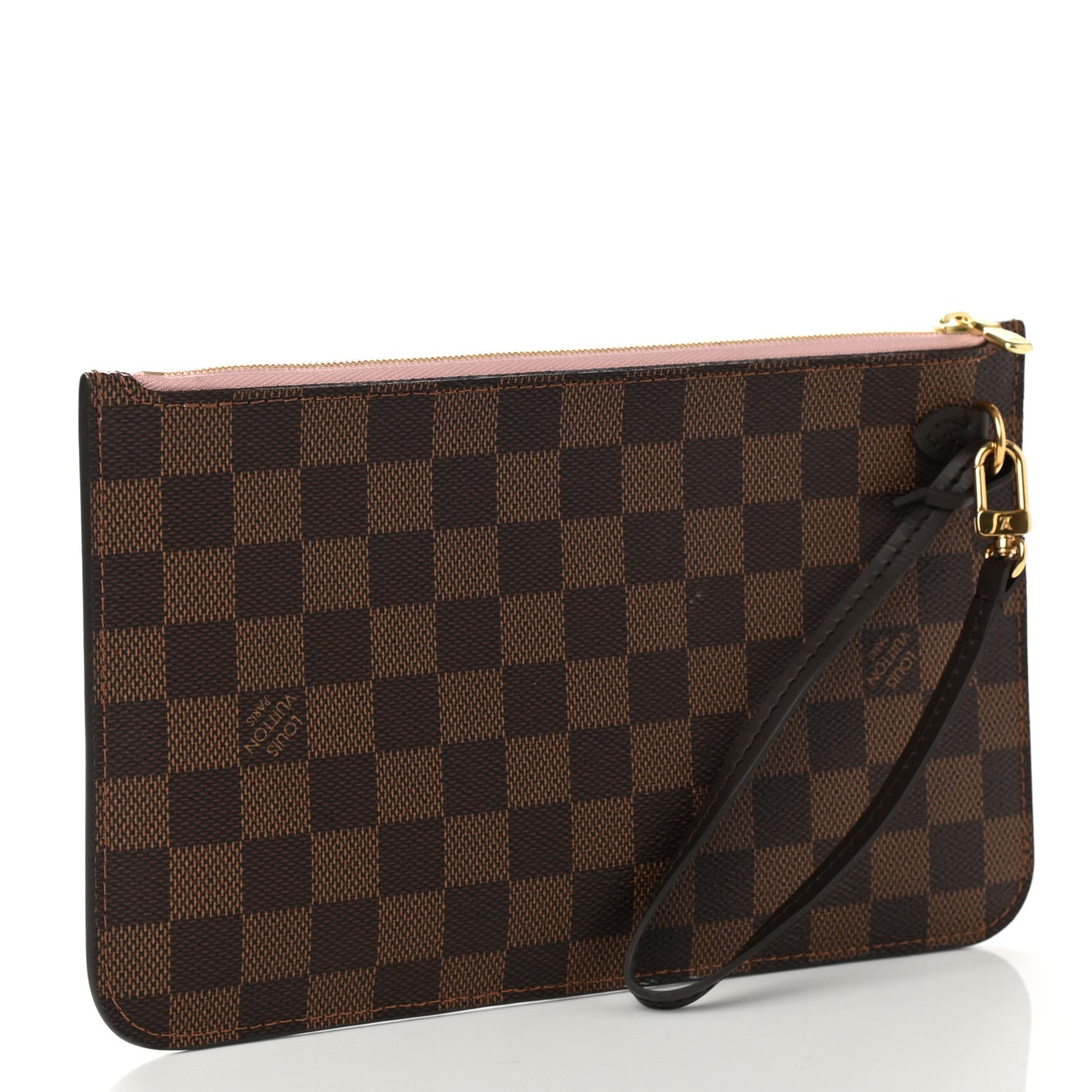 Damier Ebene Neverfull MM GM Pochette Rose Ballerine