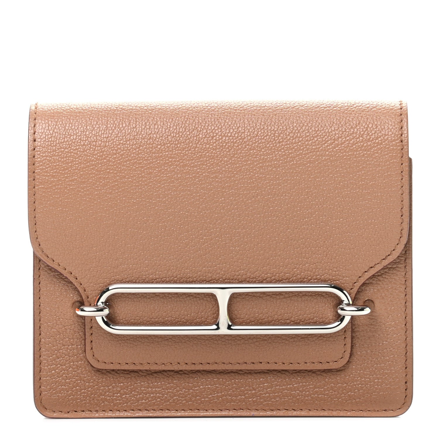 Hermes Chevre Mysore Roulis Slim Wallet Quebracho 1 of 9