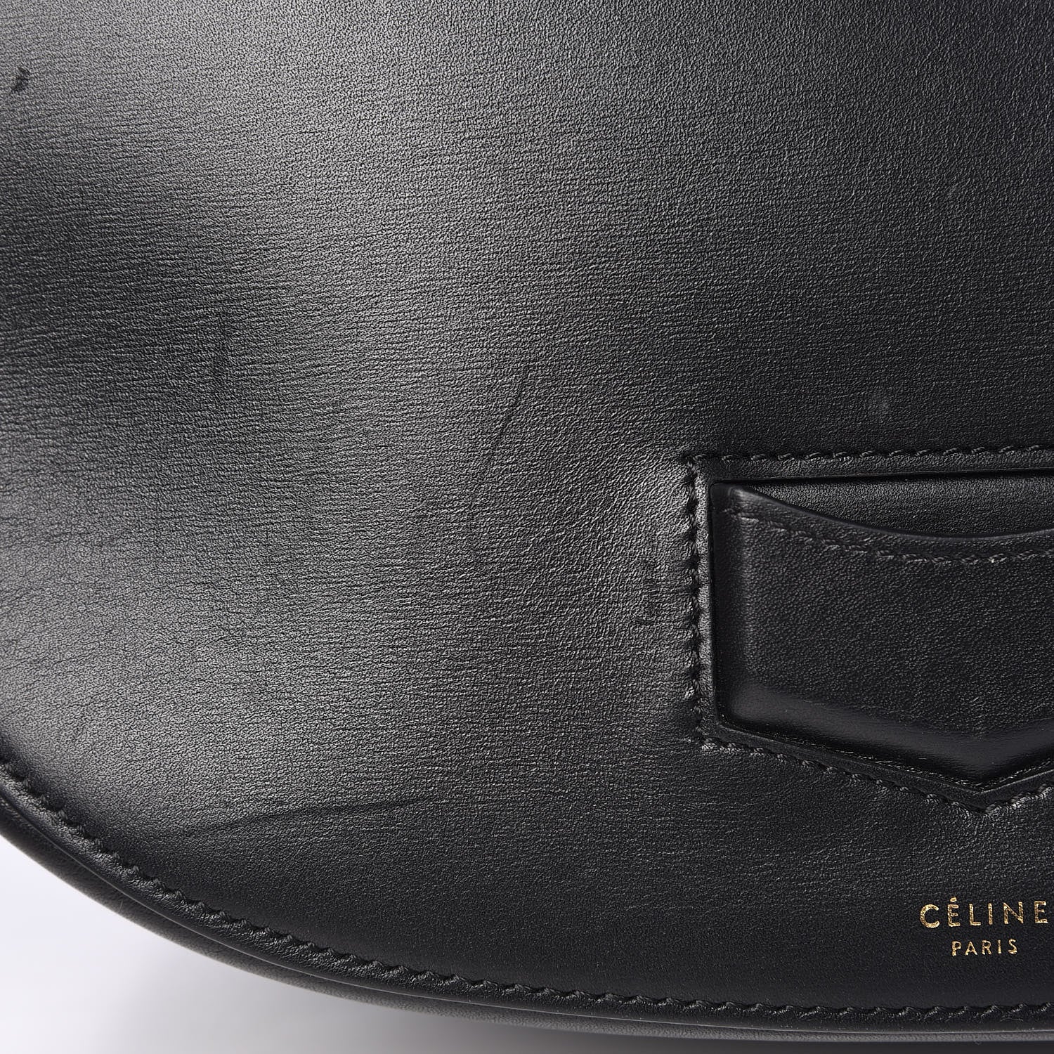 Celine Palmelato Calfskin Medium Trotteur Black 9 of 17