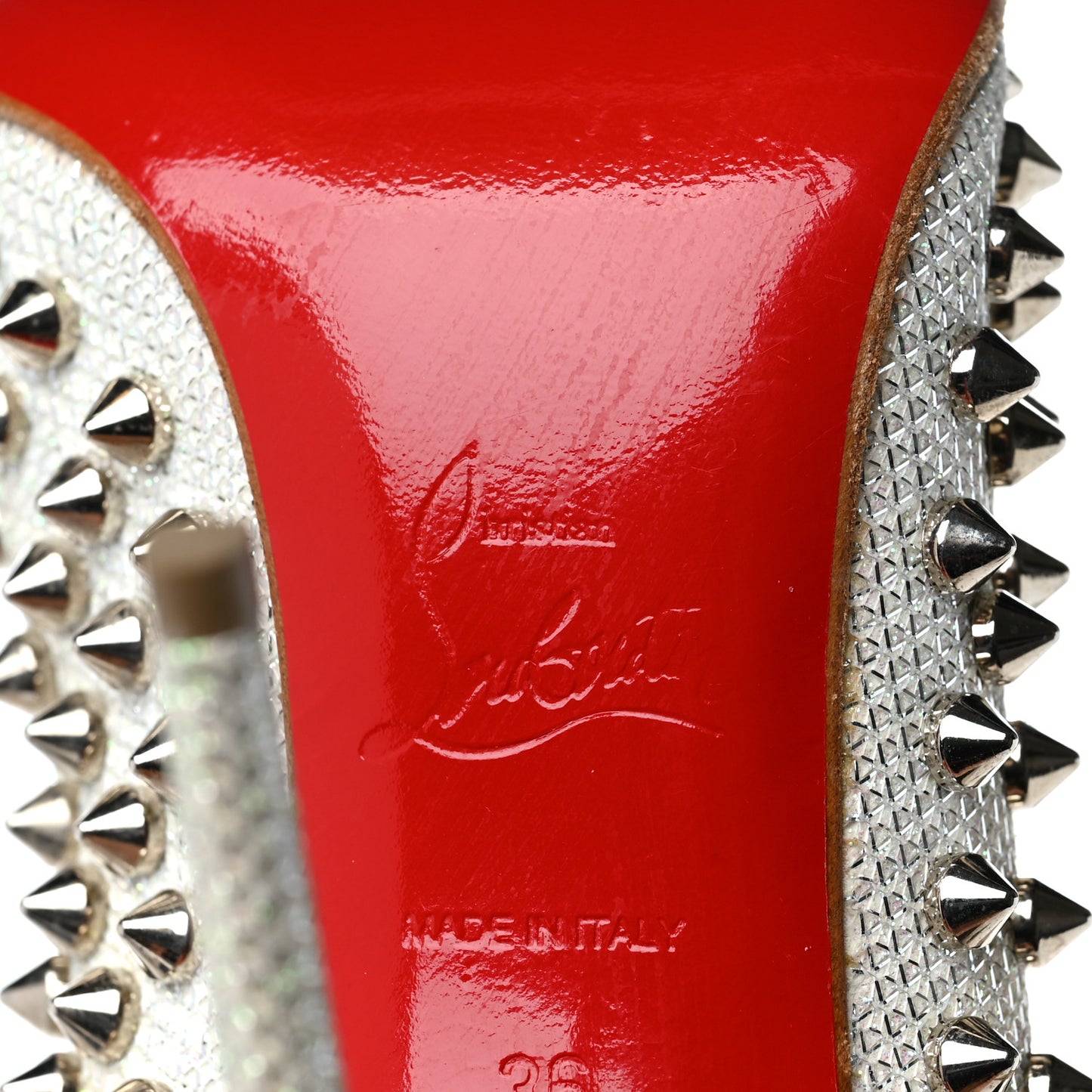 Glitter Diams Follies Spikes 100 Pumps 36 Colombe