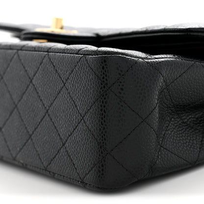 Chanel Caviar Quilted Medium Double Flap Black 10 of 12