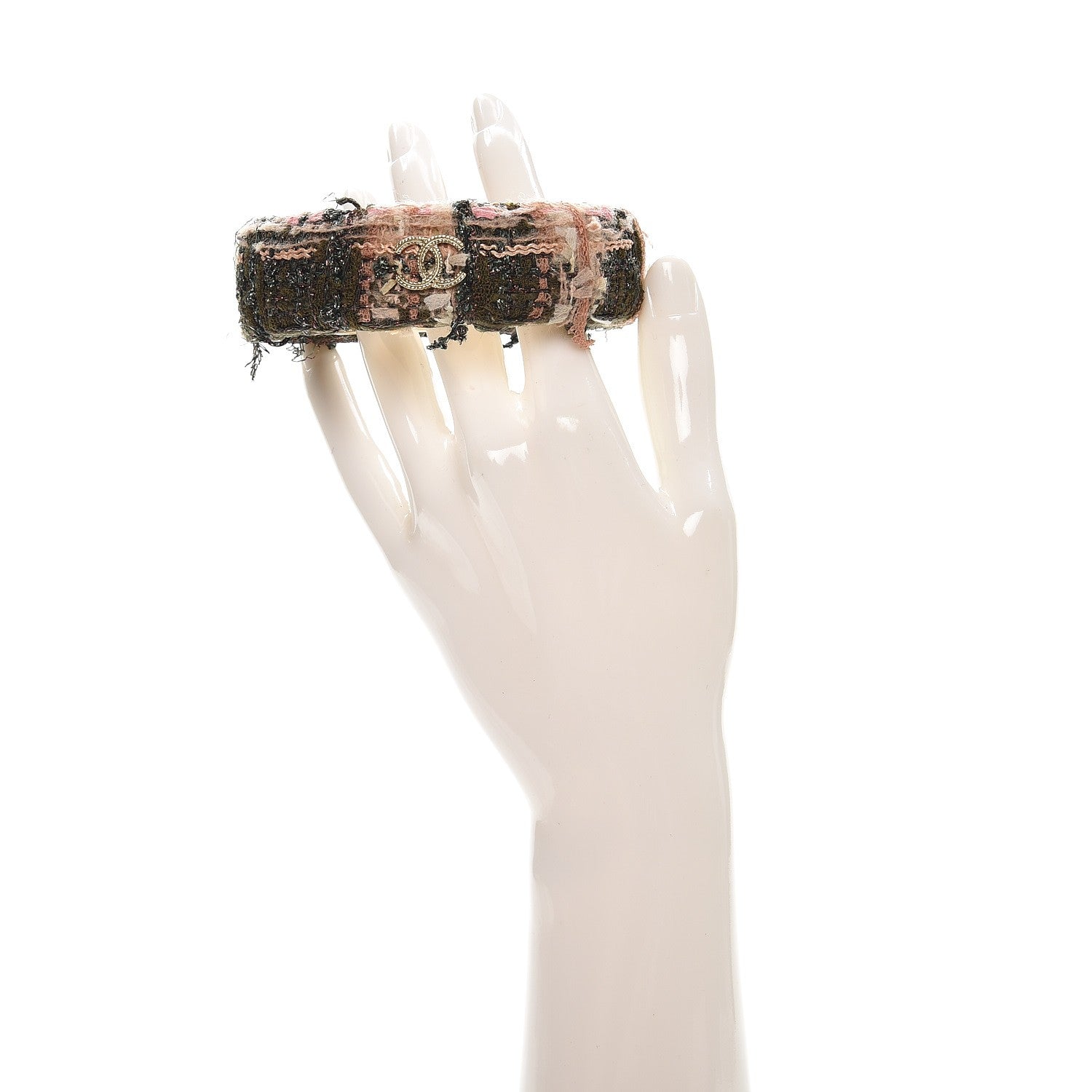 Chanel Tweed CC Wide Bangle M Multicolor 2 of 3