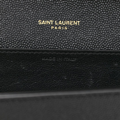 Saint Laurent Grain De Poudre Uptown Chain Wallet Black 7 of 12