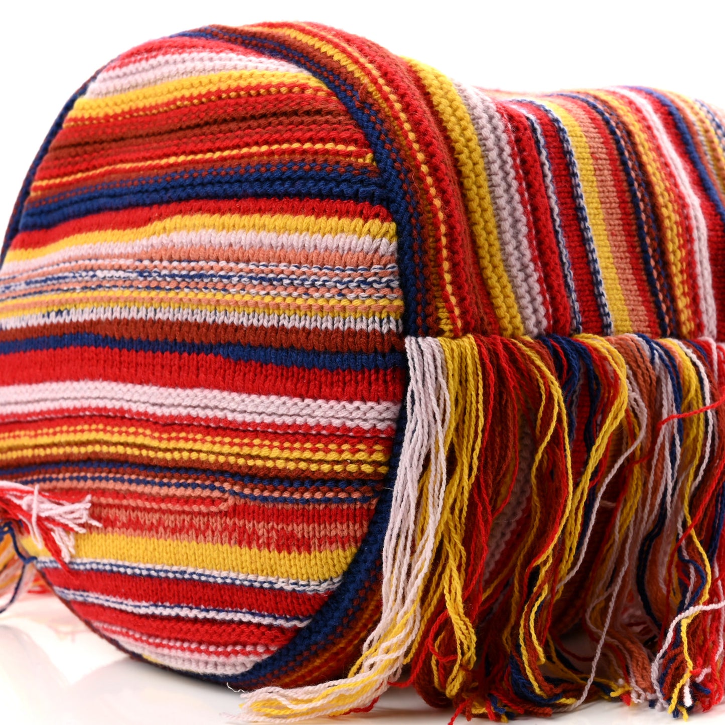 Recycled Cashmere Knit Fringe Jorge Hobo Multicolor