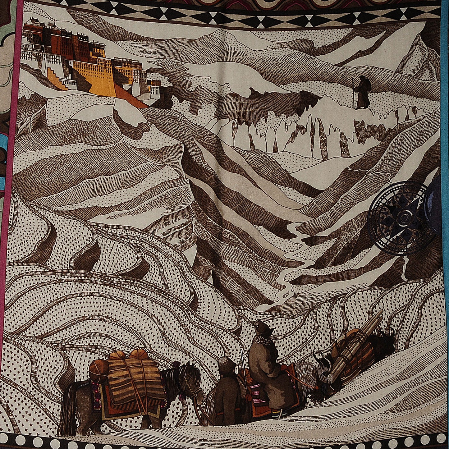 Cashmere Silk La Femme Aux Semelles de Vent Shawl 140