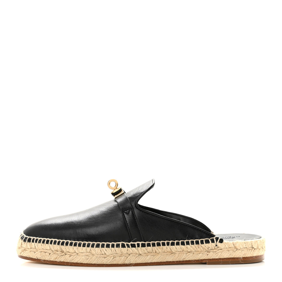 Goatskin Feria Espadrille 39 Black
