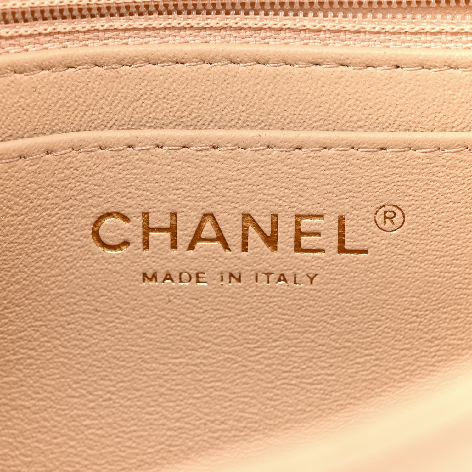 Chanel Lambskin Quilted Mini Square Flap Beige 6 of 11