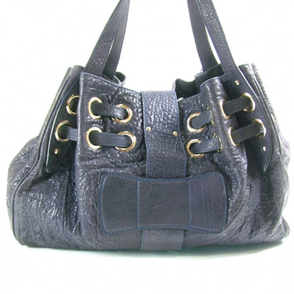 Jimmy Choo Drummed Leather RAMONA Navy 3 of 13