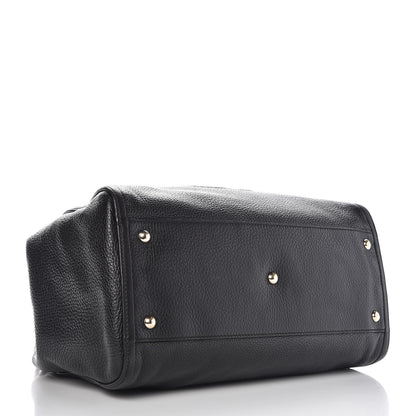 Gucci Pebbled Calfskin Medium Soho Shoulder Bag Black 4 of 10
