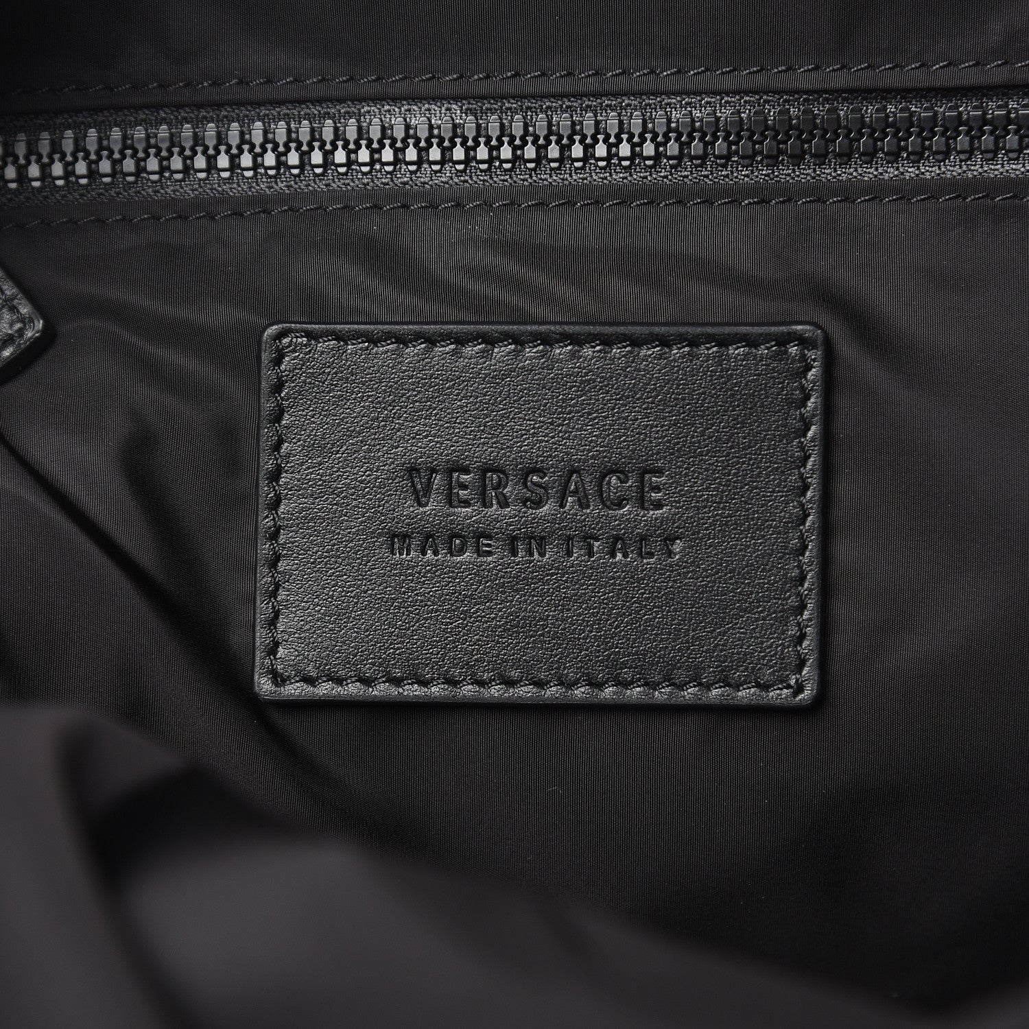 Versace Nylon 90's Vintage Young Logo Backpack Black 6 of 9