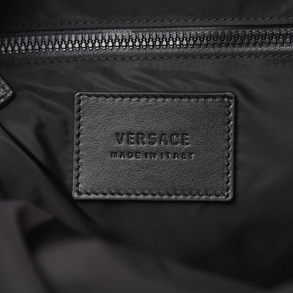 Versace Nylon 90's Vintage Young Logo Backpack Black 6 of 9