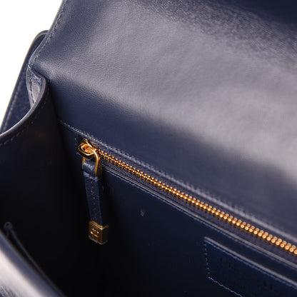 Christian Dior Shiny Crinkled Lambskin 30 Montaigne Flap Bag Indigo 10 of 13