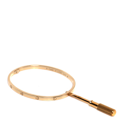 Cartier 18K Yellow Gold Small LOVE Bracelet 18 5 of 6