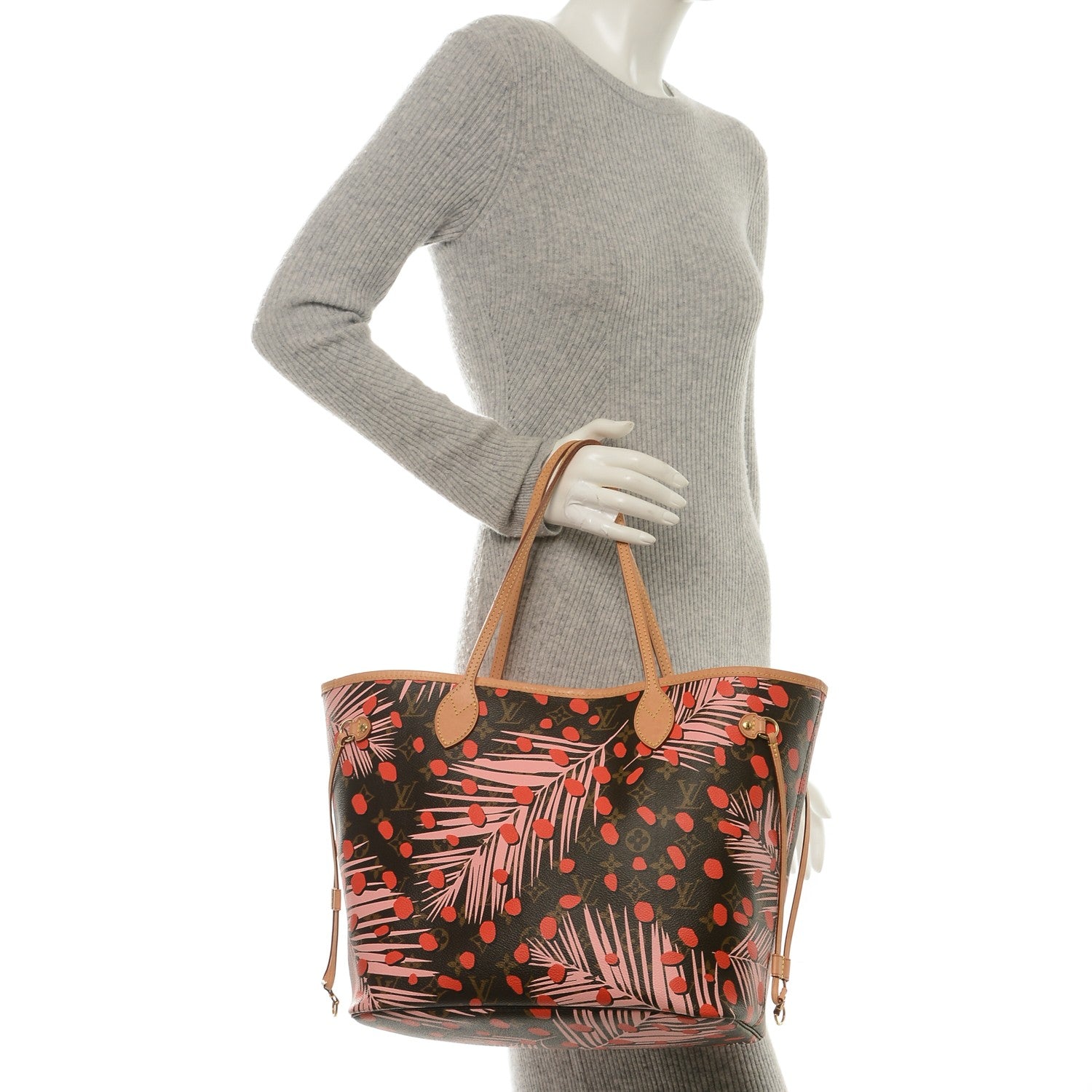 Louis Vuitton Monogram Jungle Dots Neo Neverfull MM Sugar Pink Poppy 2 of 7