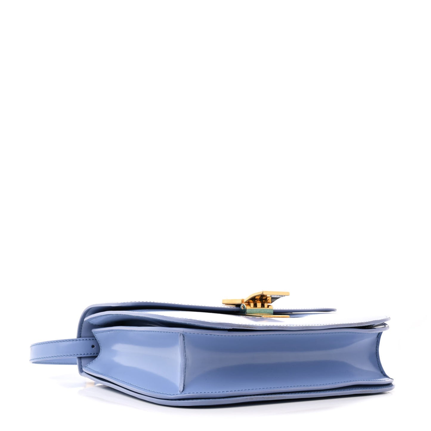 Spazzolato Calfskin Medium Classic Box Flap Bag Porcelain